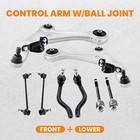 8pcs Front Suspension Lower Control Arms Ball Joint For Nissan Altima 2007-2012
