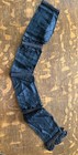 Antique Victorian Silk Cummerbund Waist Sash     Black Pleated With Bows  Mourning