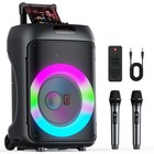 Jyx Bluetooth Speaker With Telescopic Handle   Wheels party Karaoke Pa System