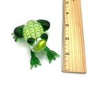 Handmade Glass Frog Trinket Figurine