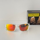 Oakley Fuel Cell Oo9096 Polarized Sunglasses Clear Frame Ruby Iridium Lens