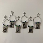 Wine Tags Wine Glass Marker Set 6 By Jacobs Chimes W pouch