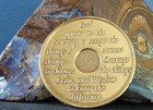 Alcoholics Anonymous Aa 15 Year Bronze Medallion Coin Chip Token Sobriety Sober