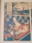 Antique Japanese Woodblock Triptych Kunisada Toyokuni Iii 1854 Genji Framed