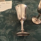 Wallace Silver Plate Goblets Lot Of 4