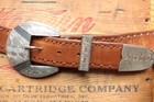 Vtg Rangers Custom Cowboy Cowgirl Hand Made Western Leather Belt And Buckle Set