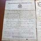 Qty 2 Wwi Us Army Discharge Enlistment Paper Camp Knox Ky   Dix Nj 1919 Brothers