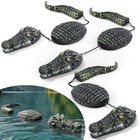 3 Pack 3-segment Floating Alligator Decoy 31 5inch Plastic Fake Crocodile 
