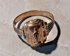 Vintage 10k Solid Gold 1942 High School Class Ring Size 10 5