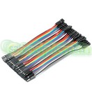 40pcs Dupont Wire Jumper Cables 10cm Female To Female 1p-1p For Arduino