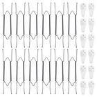 12 Pack Invisible Plate Hangers For Wall - Heavy Duty Wire Display Holders  12-1