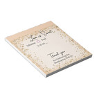 Pad Of 50 Personalized Gold Confetti Design Wedding Favors Candy Bar Wrappers