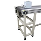 110v Industrial Transport 177in Length 19 6in Width Black Pvc Belt Conveyor 250w