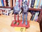 Nice 1930 s Chime Products Tin Litho Wind Up Jitterbug Dancers  With Box