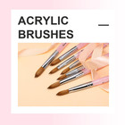 Size  18 Kolinsky Acrylic Nail Brush - 100  Pure Nail Art Tool
