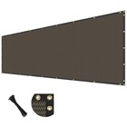 4  5  6  8  Tall Fence Privacy Screen Windscreen Brown Shade Mesh Cover Garden