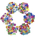 Foam Stickers 6 Shapes   Colors Sparkly