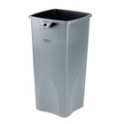 Rubbermaid Commercial Untouchable Square Container  23gal  Gray