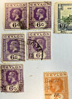 11 Ceylon sri Lanka Postage Stamps  George 5 1921-1935