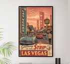 Nevada - Las Vegas - - Vintage Travel And Tourism Poster 