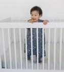 Woolino Toddler Sleep Sack 18-36m 4-season Merino Wool Organic Cotton Star Gray