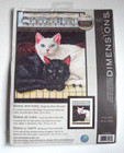 Dimensions Cats Ebony And Ivory On Piano 70-35269 Counted Cross Stitch Kit