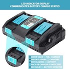 18v For Makita Dc18rd Lithium-ion Dual Port Rapid Optimum Battery Charger 2-port