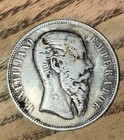 1866 Mexico Silver Peso Maximiliano Choice Xf Silver Coin Genuine  j195