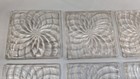 10 Luxfer Glass Tiles-pinwheel Pattern 4   x 4    Frank Lloyd Wright Early 1900   s