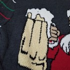 Ugly Christmas Sweater Men s Size Adult Xxl Santa Drinking Beer Alcohol Beer Mug