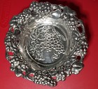 Vintage 1995 Arthur Court Aluminum Grape Wine Caddy Bowl - New In Box