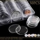 50pcs Direct Fit Airtight 40 6mm American Silver Eagle 1oz Coin Holders Capsules