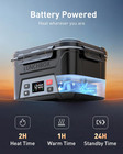 Cordless Electric Lunch Box For Adults  Battery Powered Heated Lunch Box For Wor
