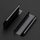 25 Pack Finger Pulls For Cabinets 96mm 3 75in Hole Center Tab Cabinet Handle