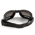 Motorcycle Goggles Padded Vented Foam Border Skiing cycling Clear black rainbow