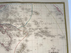 Oceania Australia 1840 Fremin Large Antique Engraved Map 19th Century
