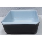 Vintage Pyrex Casserole Dish Black Snowflake Pattern 2 Qt  Dish 575-b