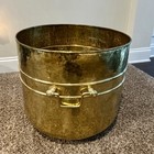 Vintage Brass Planter 17    High X 18    Wide