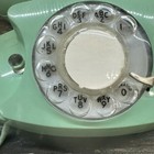 Vtg Rare Green Rotary Dial Desk Phone  Itt Kellogg Box 80