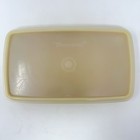Vintage Tupperware 816 Deli Keeper Container   827 Seal Harvest Gold Meat Cheese