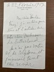 Marthe Bibesco 1957 Paule Gaspart Rares Autographes Princesse Sutherland Decaux