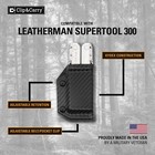 Clip   Carry Kydex Multitool Sheath Fits Leatherman Supertool 300 - Usa Made