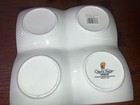 Oneida Chef s Table White 4 Section Square Appetizer Plate Tray