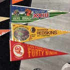 Vintage 60   s 1970s 80   s Nfl Lot Of  12  Football Full Size Pennants Super Bowl