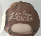 John Deere 200 Year Founders Birthday Cap  Feb  7  2004  New With Tag   Rare 