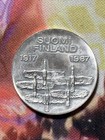 1967 Finland 10 Markkaa  90  Silver