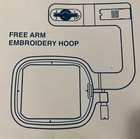 Janome Free Arm Embroidery Hoop C  850803000 New Open Box