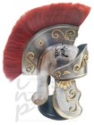 Knight King Medieval   Gothic Helmet Red Plum Roman Trojan Reenactment Sca Larp