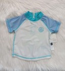 Nwt Baby Gap Boy s Colorblock Half Zip Rashguard Swim Top Sz 0-6m  6-12m