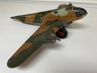 Vintage Marx   Company Tin Litho Wind-up  B-24 Camouflage Bomber Wind-up Works 
